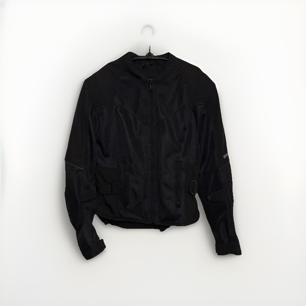 Black Women's Mesh Panel Jacket - Brand Unspecified
